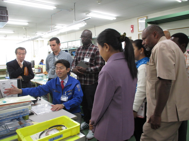 In-plant Practice of JICA Training Course in Sasaki Co., Ltd.