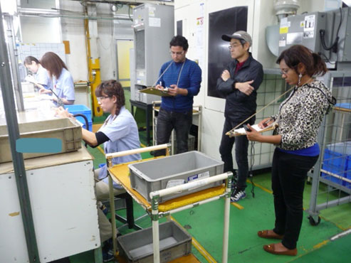 In-Plant Practice of JICA Training Course in Sankou Seiki Co., Ltd.