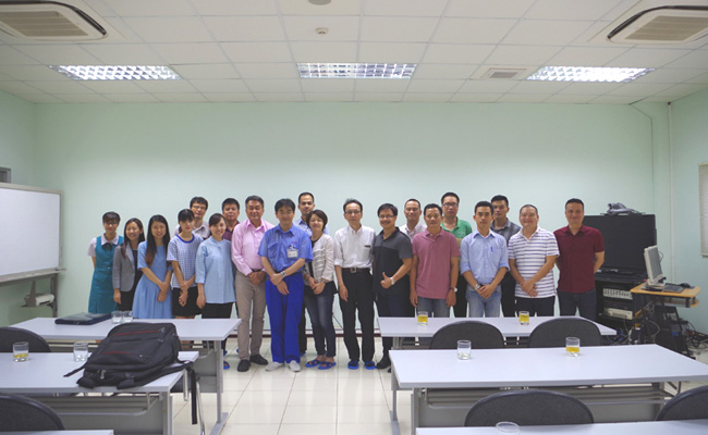 The local members and Japanese coaches visits to RICOH IMAGING PRODUCTS (Vietnam) CO., LTD.